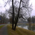 Herbst an der Neiße (Bad Muskau, an der Grenze zu Polen)