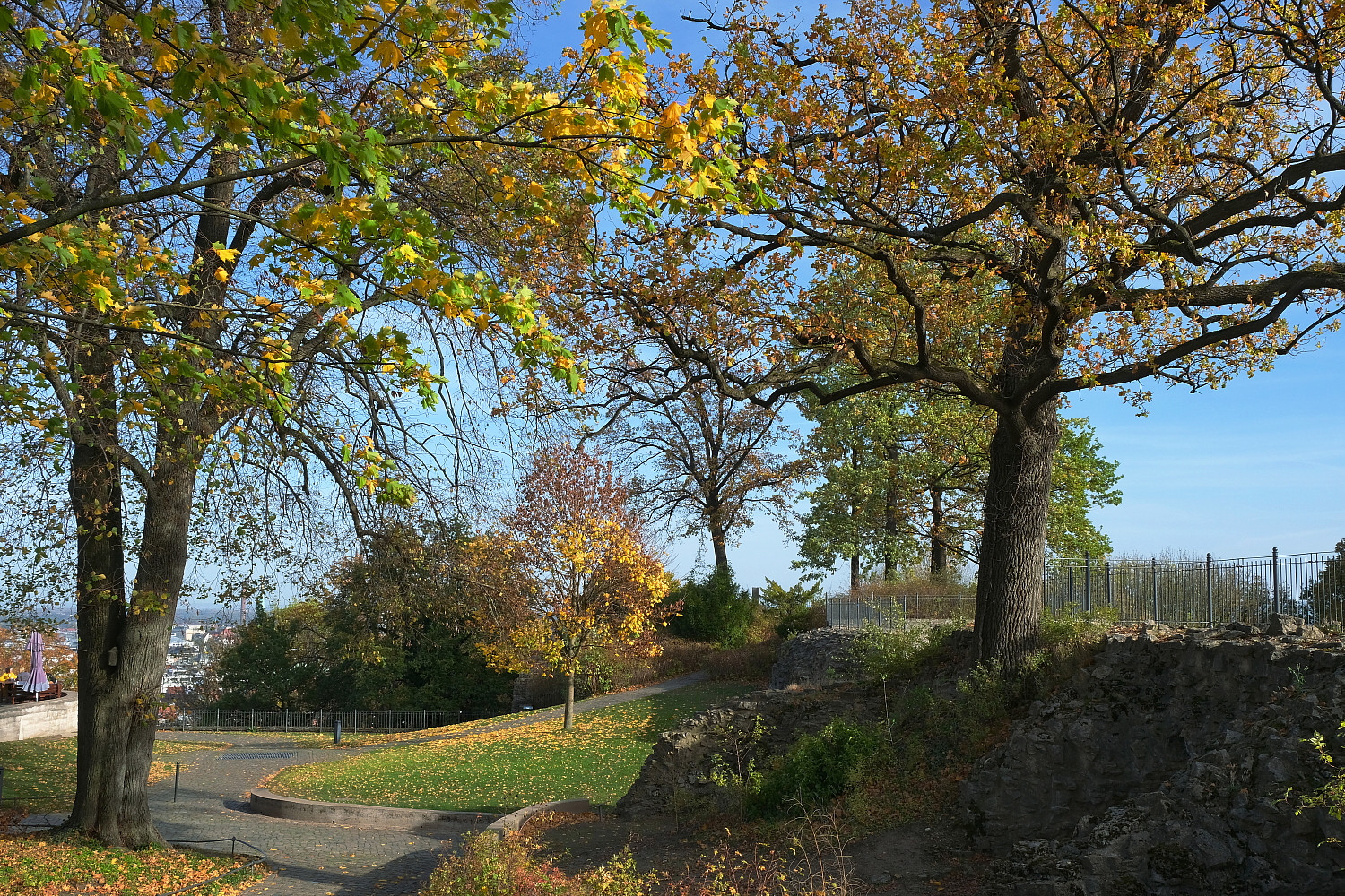 Herbst an der Sparrenburg