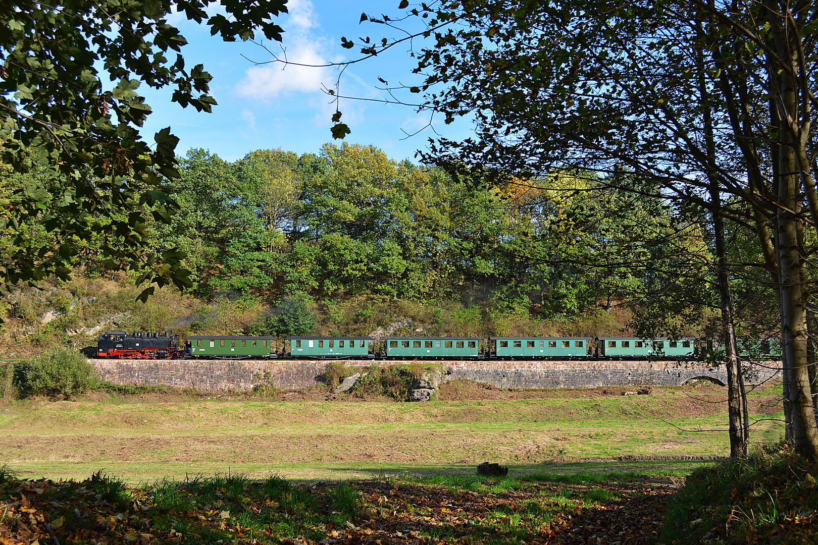 Herbst an der Talsperre Malter