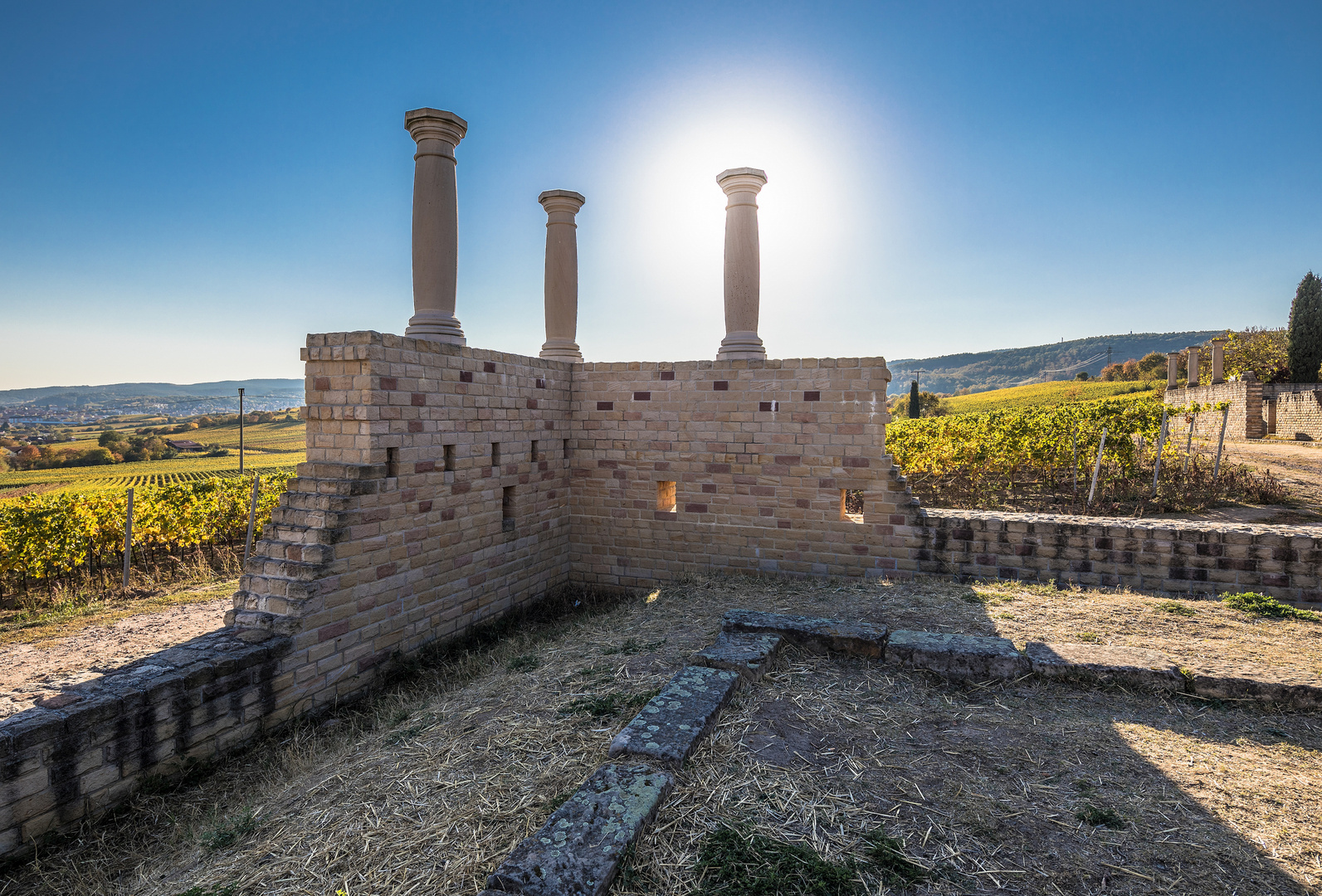 Herbst an der Villa Rustica