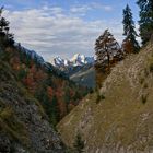 Herbst auf dem Weg zum Gipfel im Karwendel