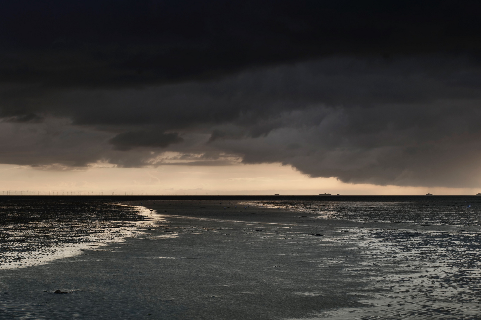 Herbst auf Föhr - Blick auf Langeneß