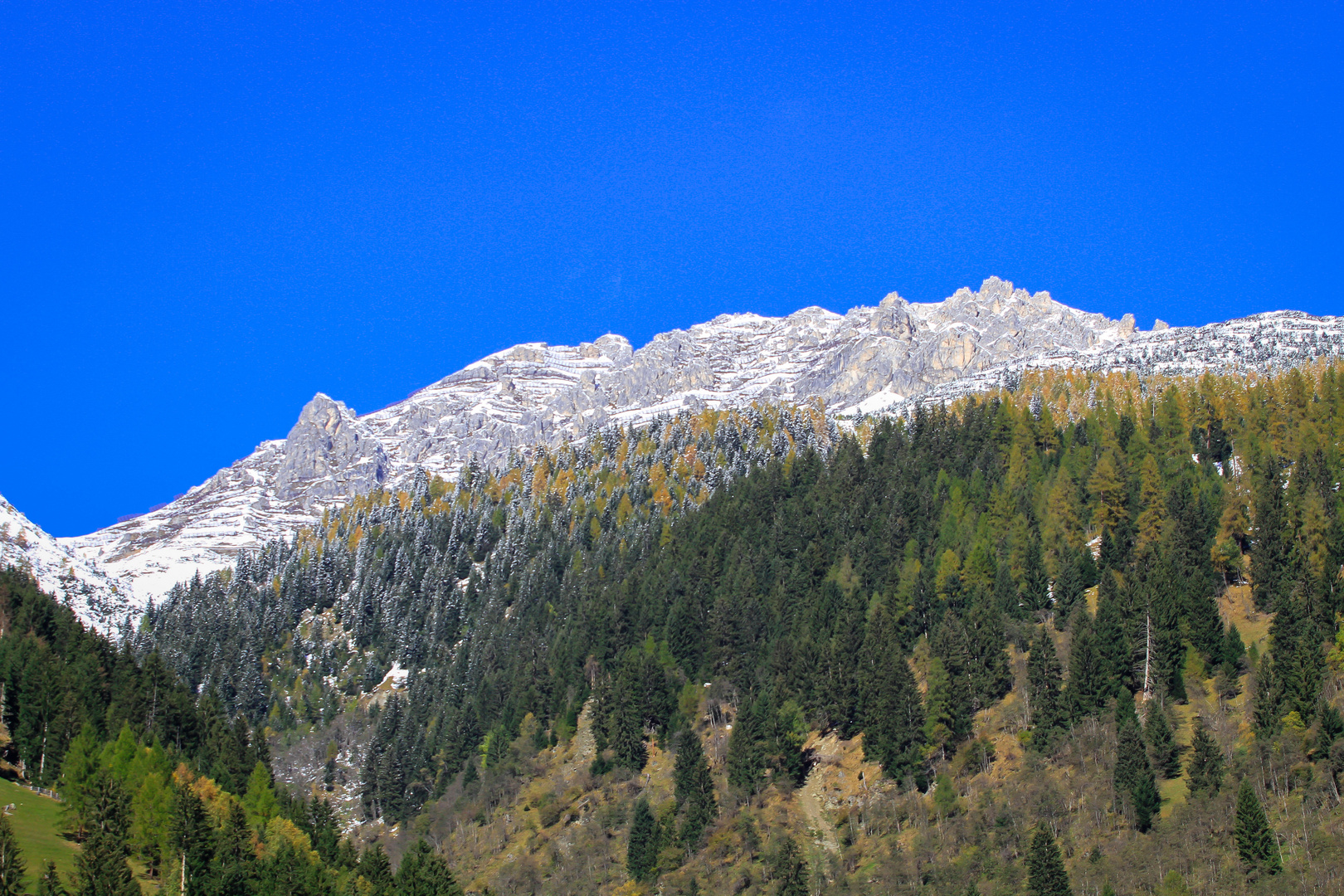 Herbst Aufnahme in den Stubaier Alpen