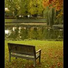 Herbst - Bank - Teich