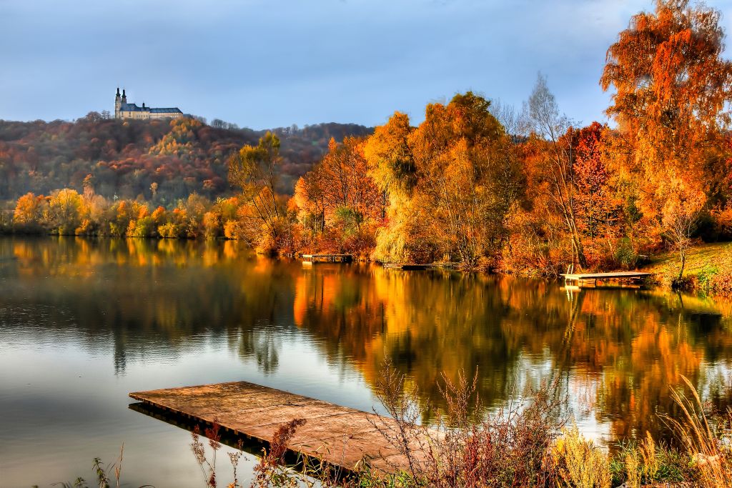 Herbst bei Schloss Banz