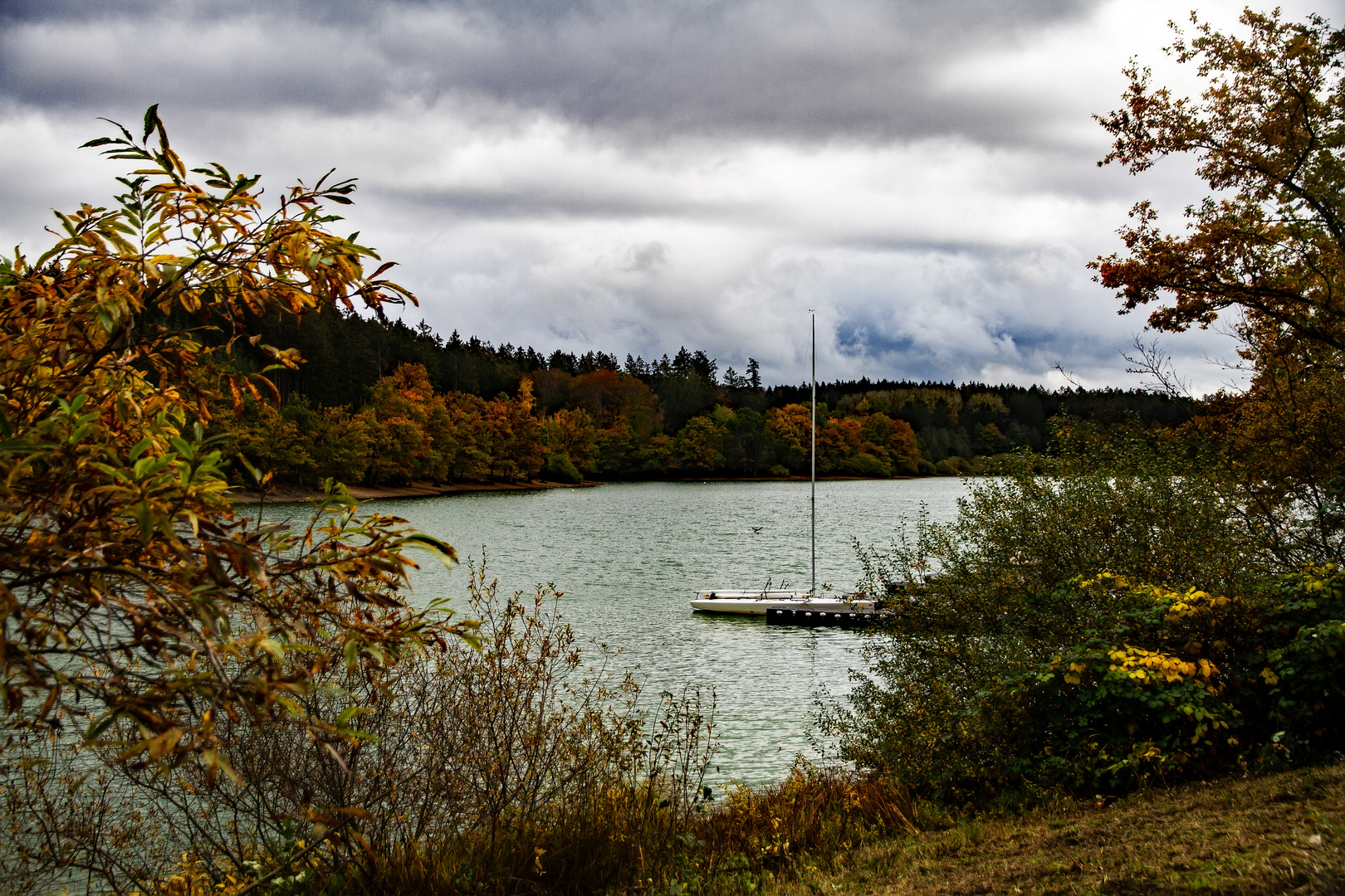 Herbst dan Bruchertalsperre