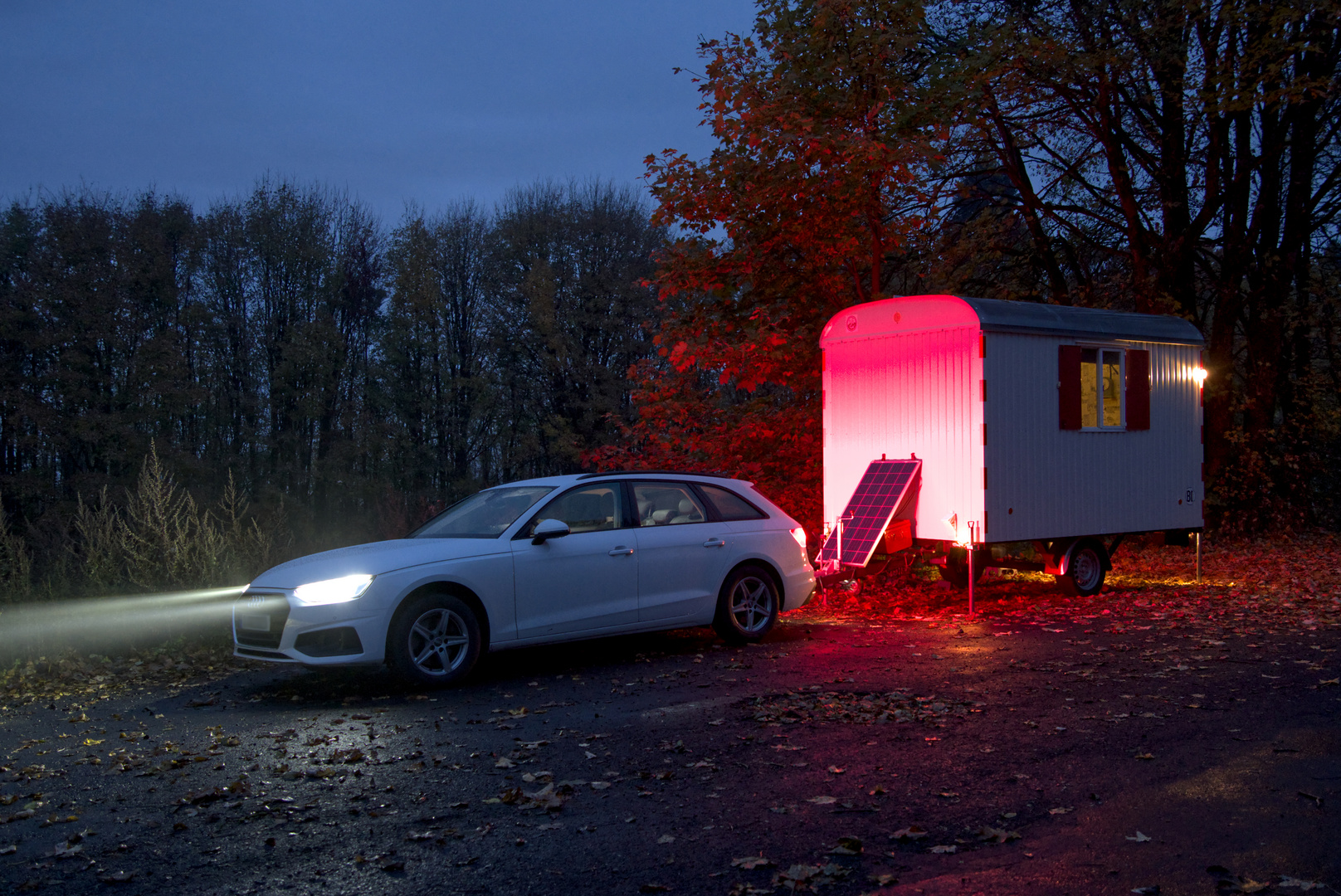 Herbst, Die Bauwagen-Rakete am Eisenberg