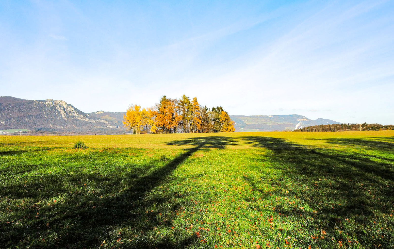 Herbst die Zeit der langen Schatten