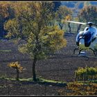 Herbst Flug mit Helicopter in Toscana