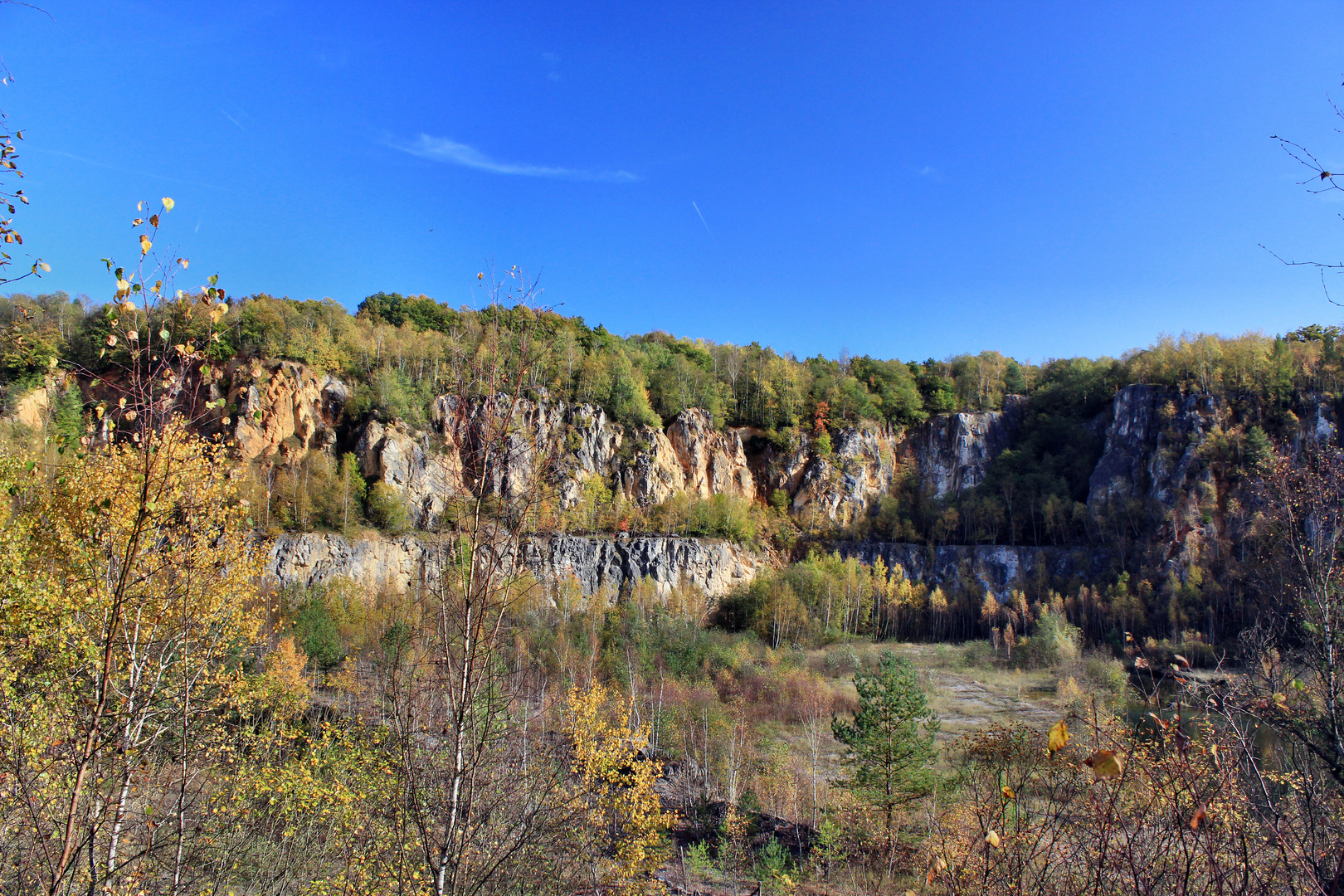 Herbst im alten Steinbruch Fachingen