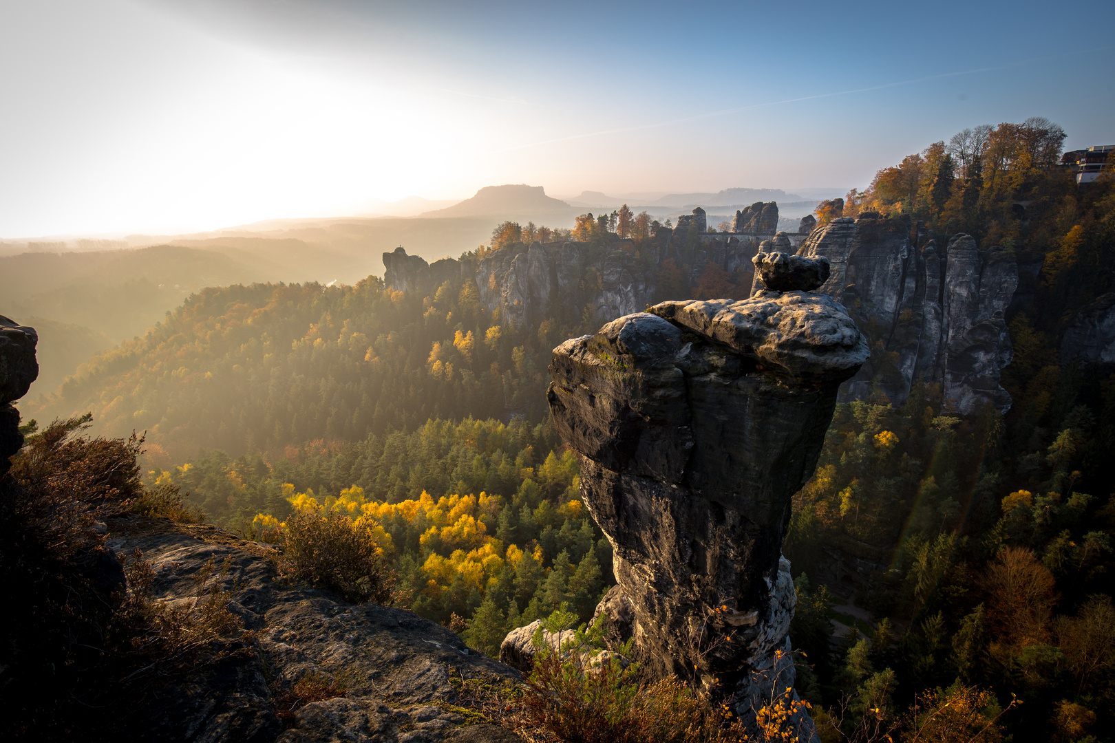 Herbst im Elbsandsteingebirge