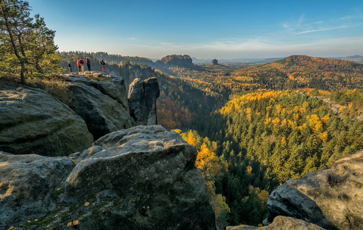 Herbst im Elbsandsteingebirge