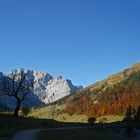 Herbst im Engtal am großen Ahornboden