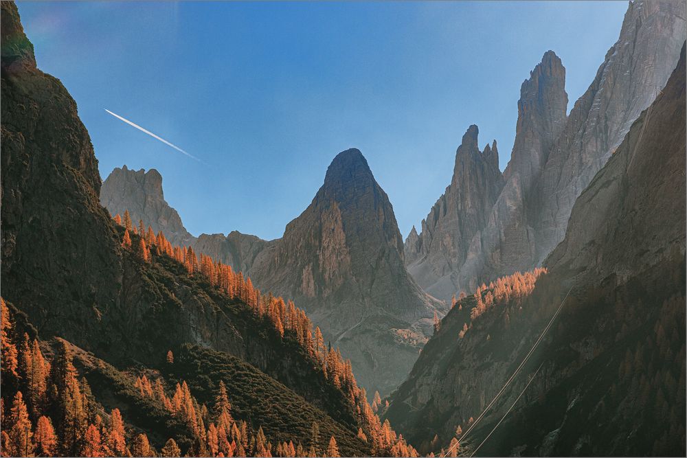 Herbst im Fischleintal bei Sexten / Südtirol