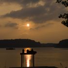 Herbst im Moritzburger Teichgebiet - Sonnenuntergang am Weiher 1