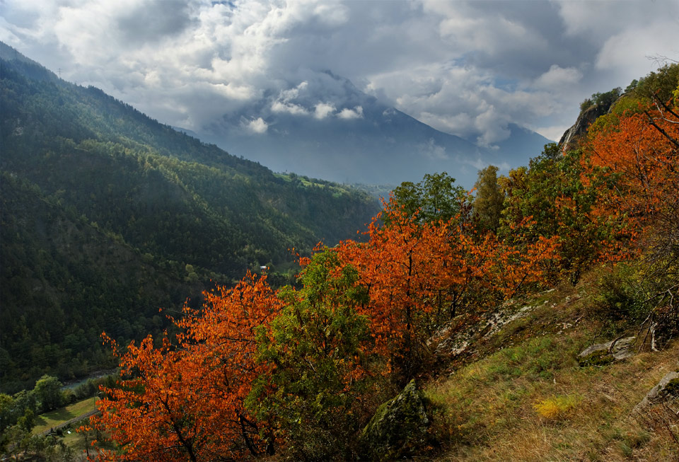 Herbst im oberen Rhonetal