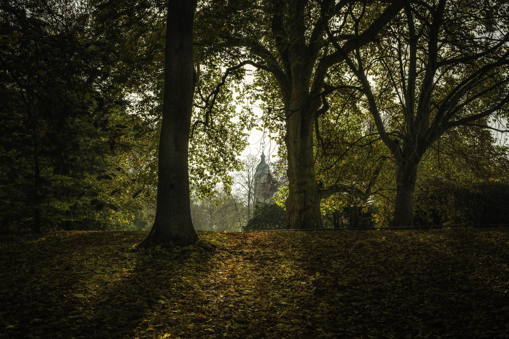 Herbst im Park am Inselwall