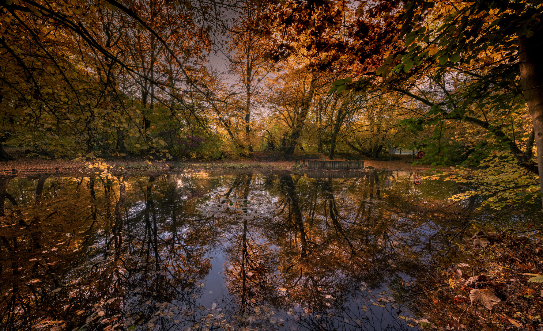 Herbst im Pasinger Stadtpark Foto & Bild deutschland, europe, bayern