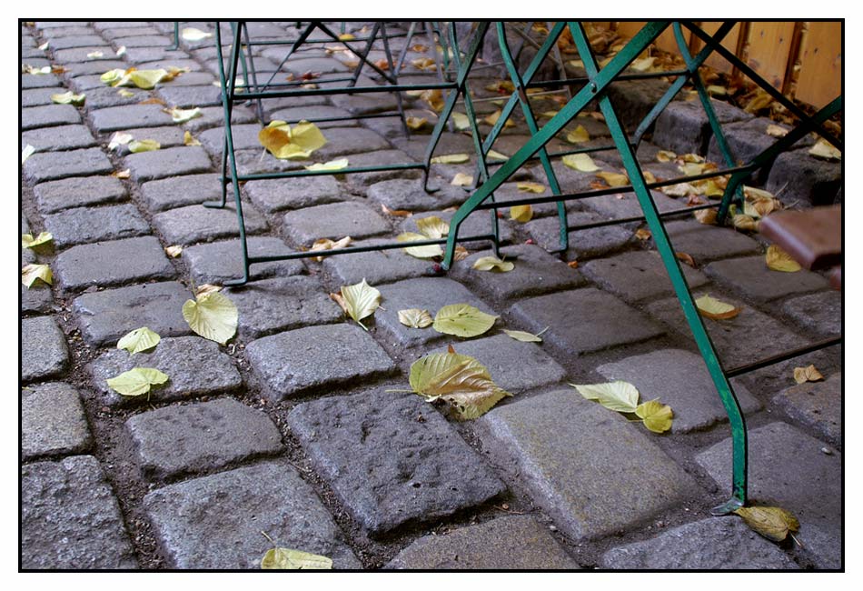 Herbst im Schanigarten