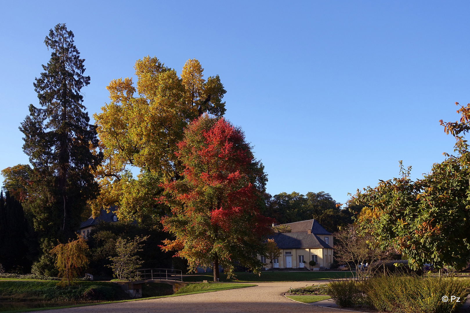 Herbst im Schlosspark von Schloss Dyck ...