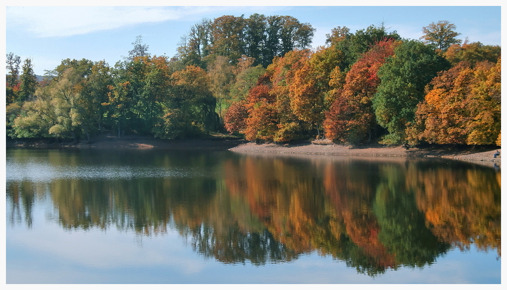 Herbst im Spiegel des Teiches...