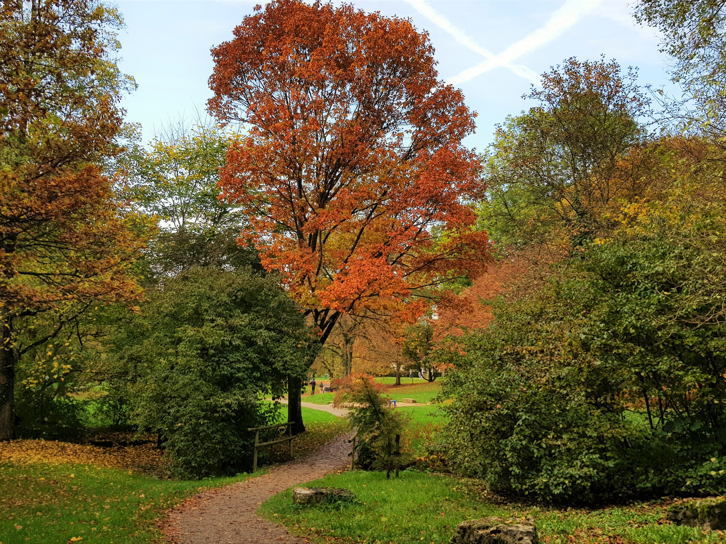 Herbst im Stadtpark von Schwäb. Hall