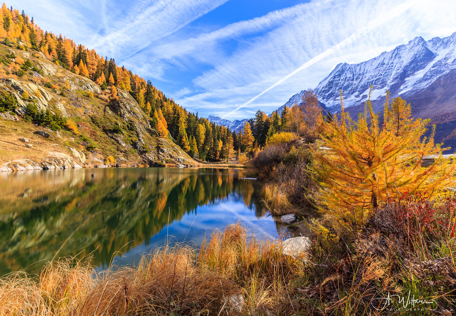 Herbst im Wallis, Schweiz