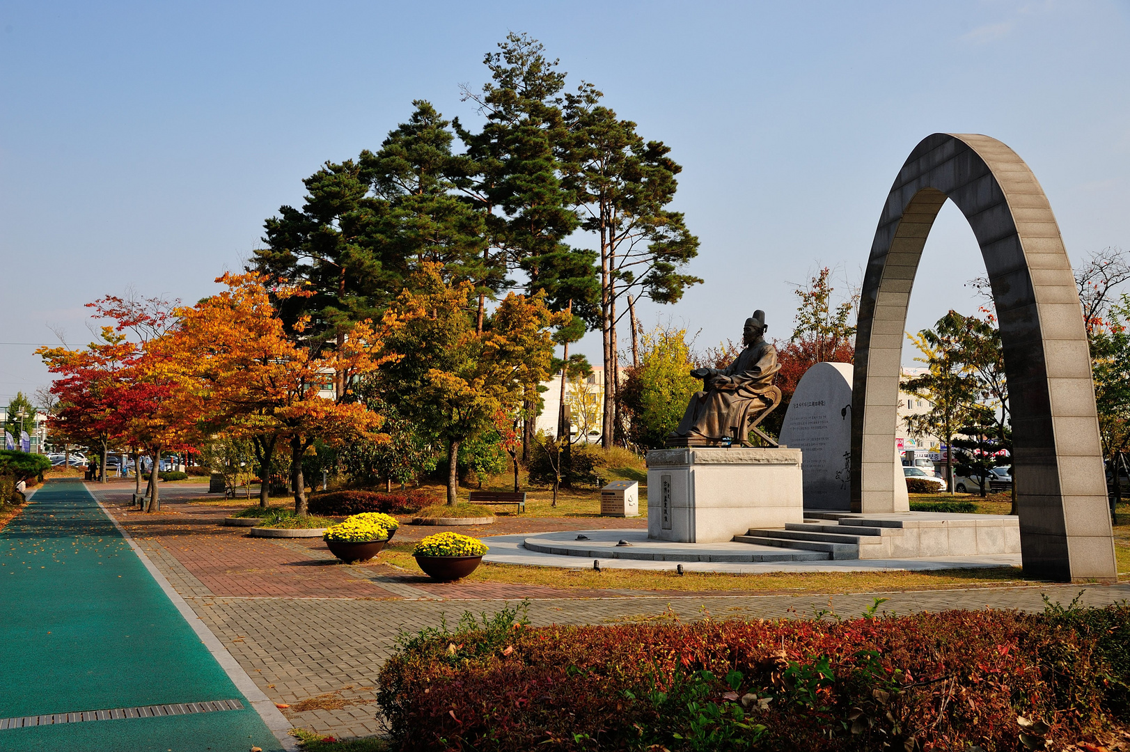 Herbst in Asan, Südkorea