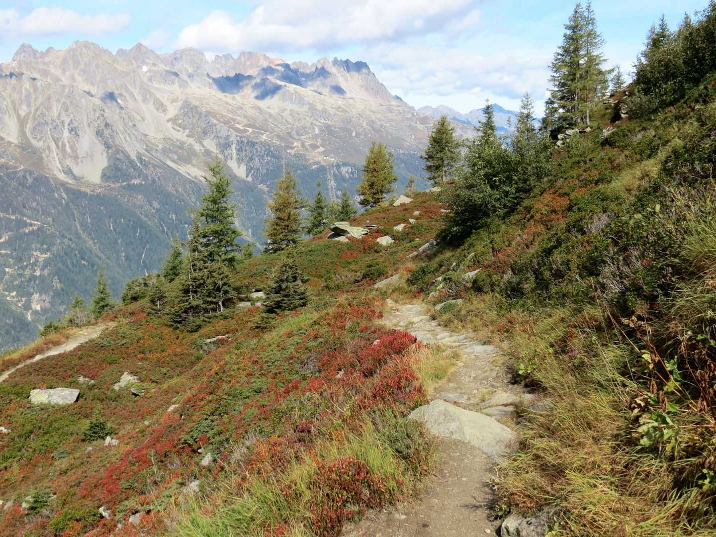 Herbst in den französischen Alpen bei Chamonix