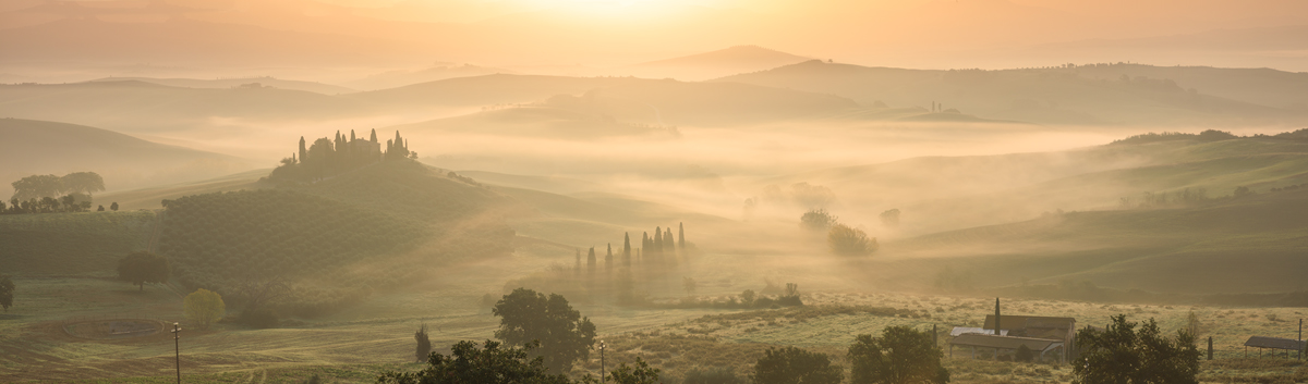 Herbst in der Toscana. Foto der Stunde