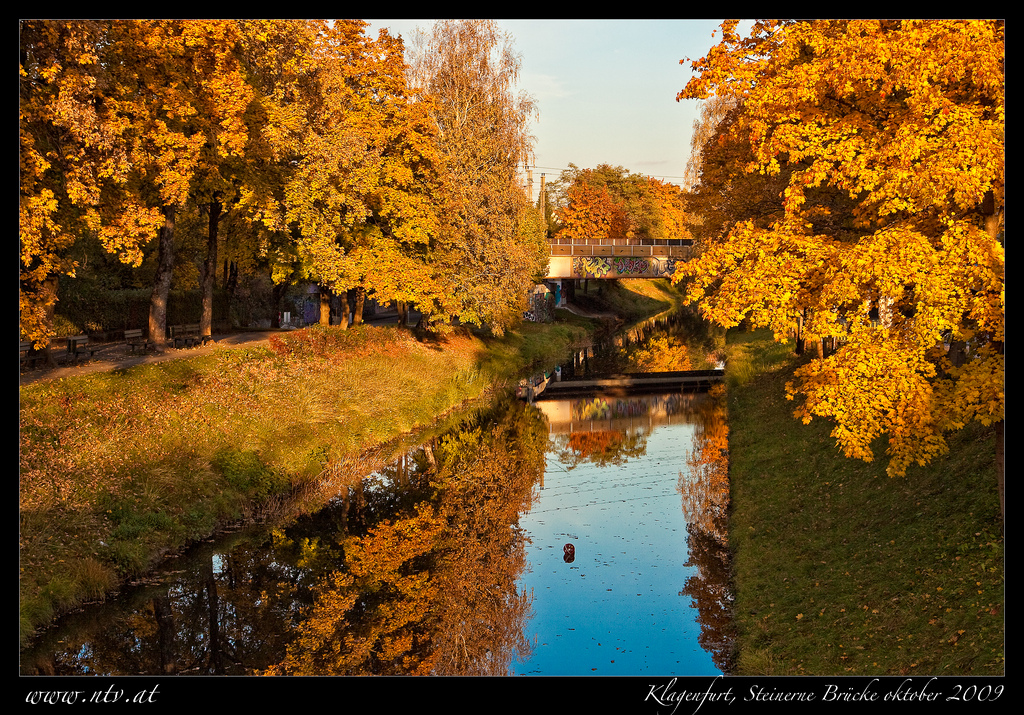 Herbst in Klagenfurt, Steinerne Brücke