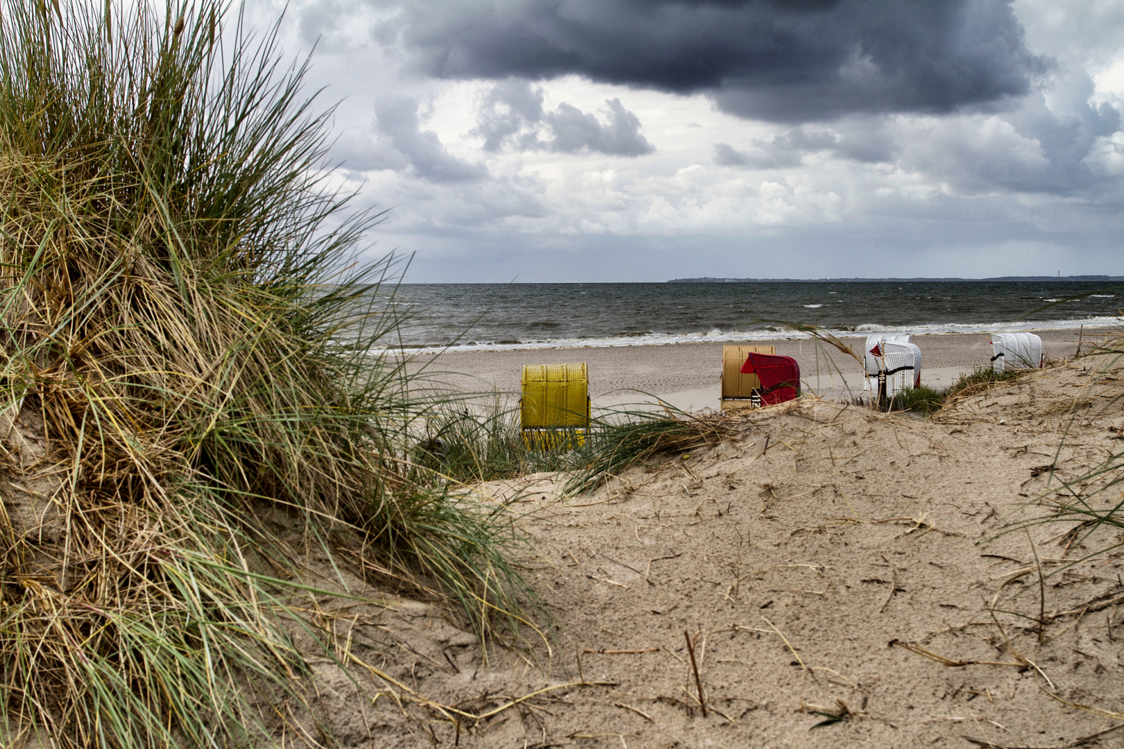 Herbst in Nieblum am Strand