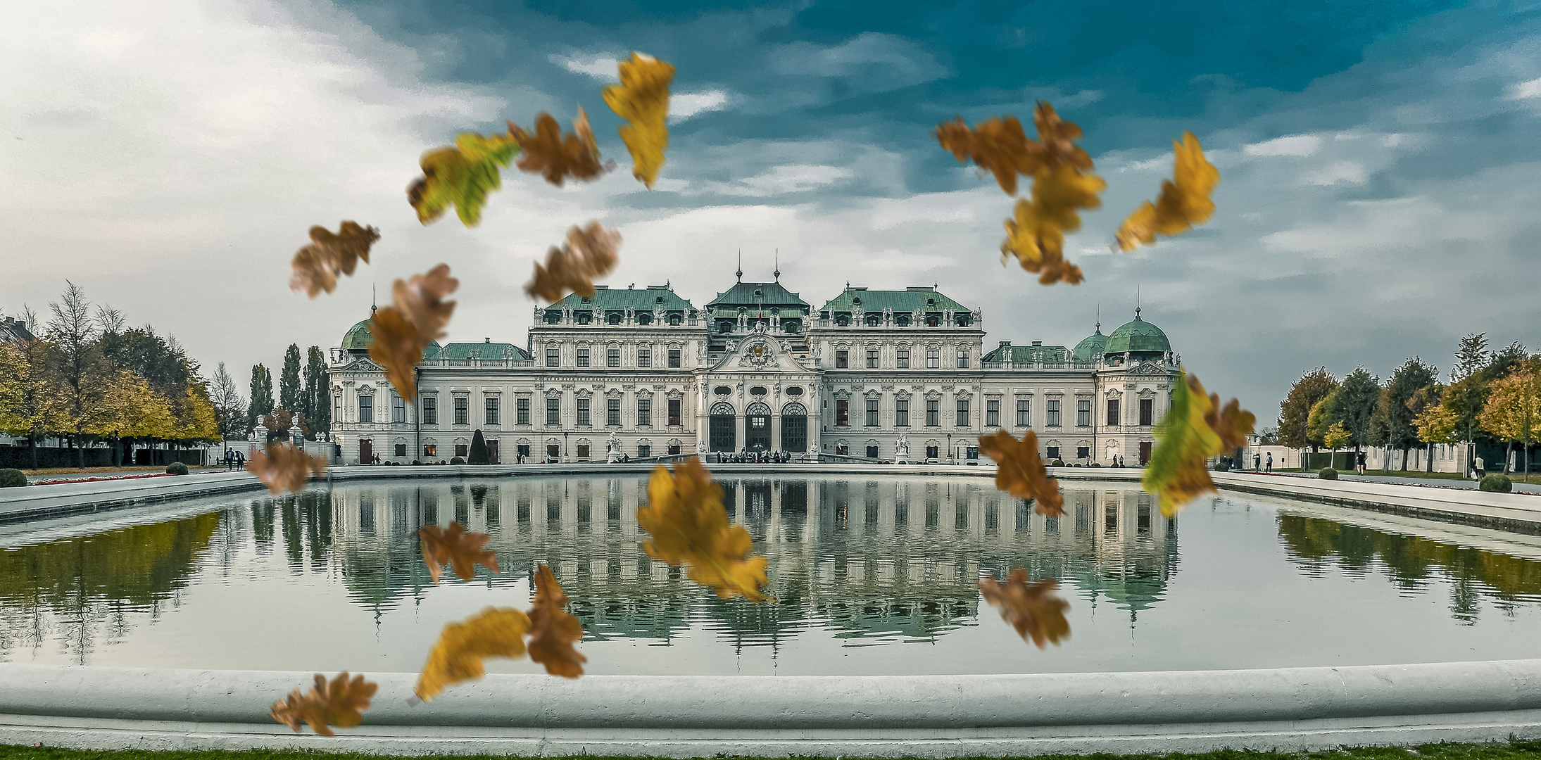 Herbst in Schloß Belvedere