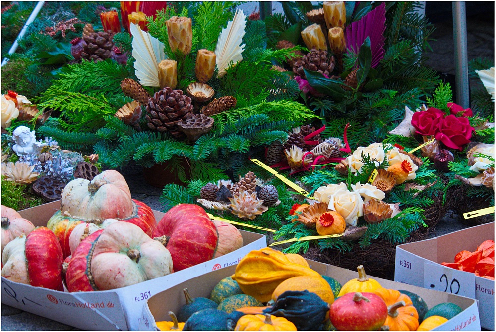 Herbst-Marktstand