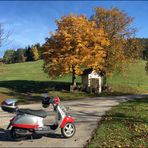 Herbst mit Vespa