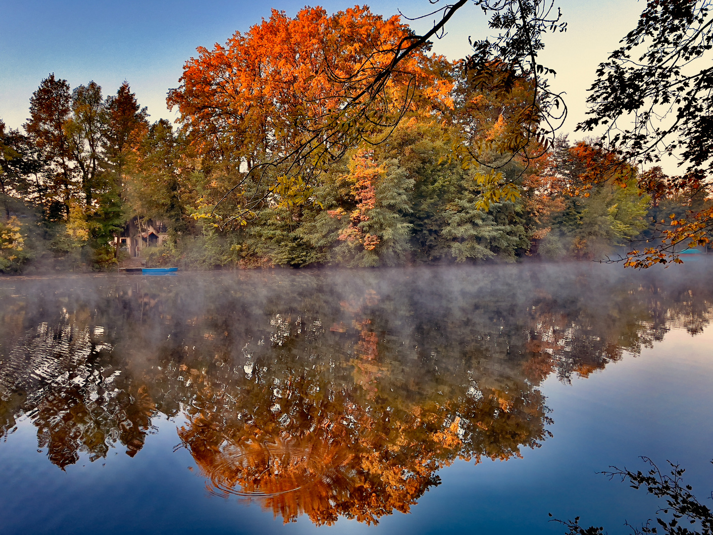 Herbst Morgen am Teich