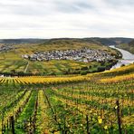 Herbst - Moselschleife - Zummethöhe - Panorama - Trittenheim