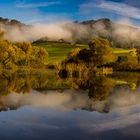 Herbst Panorama im Spiegelbild