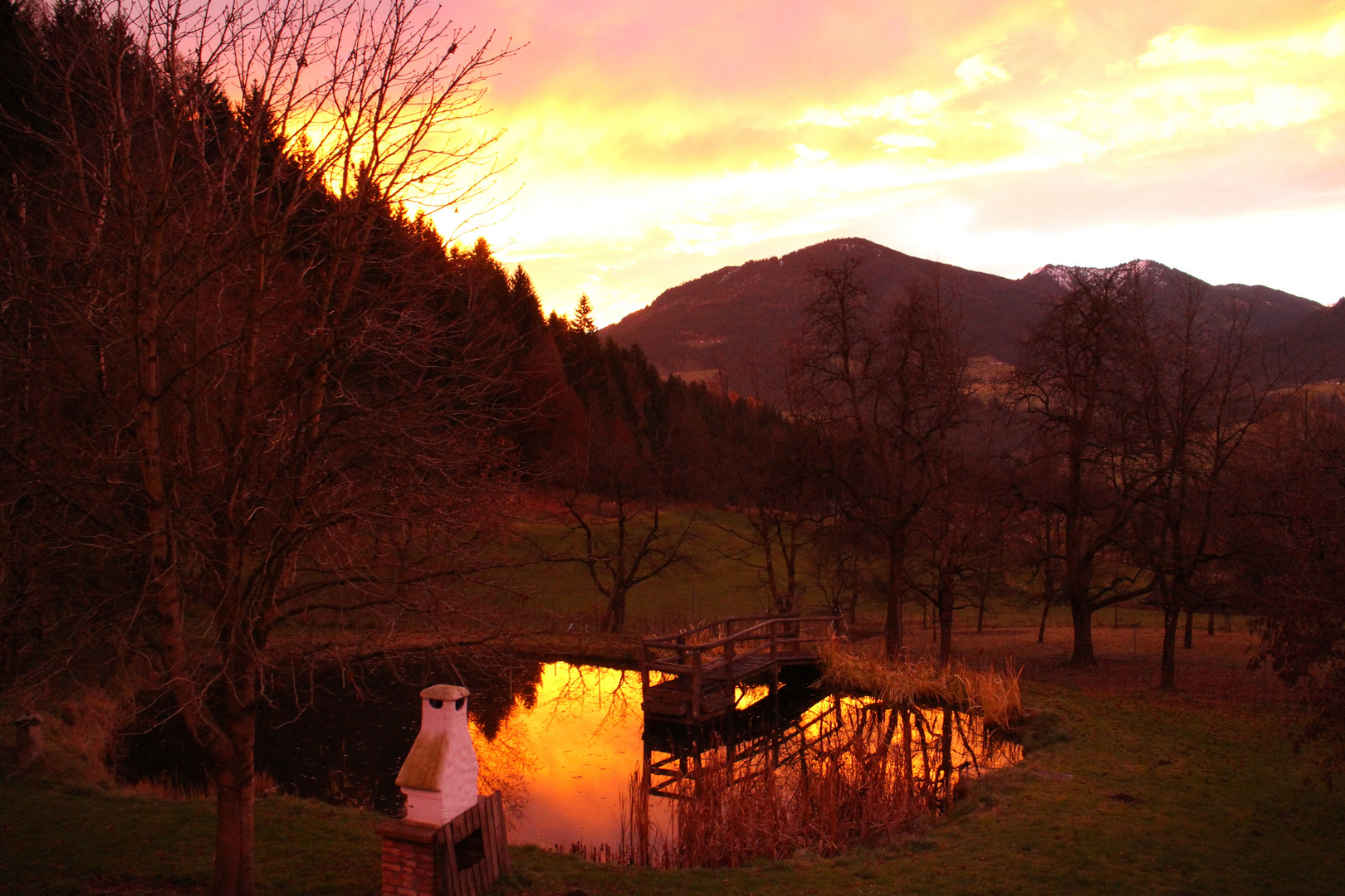 Herbst Sonnenaufgang