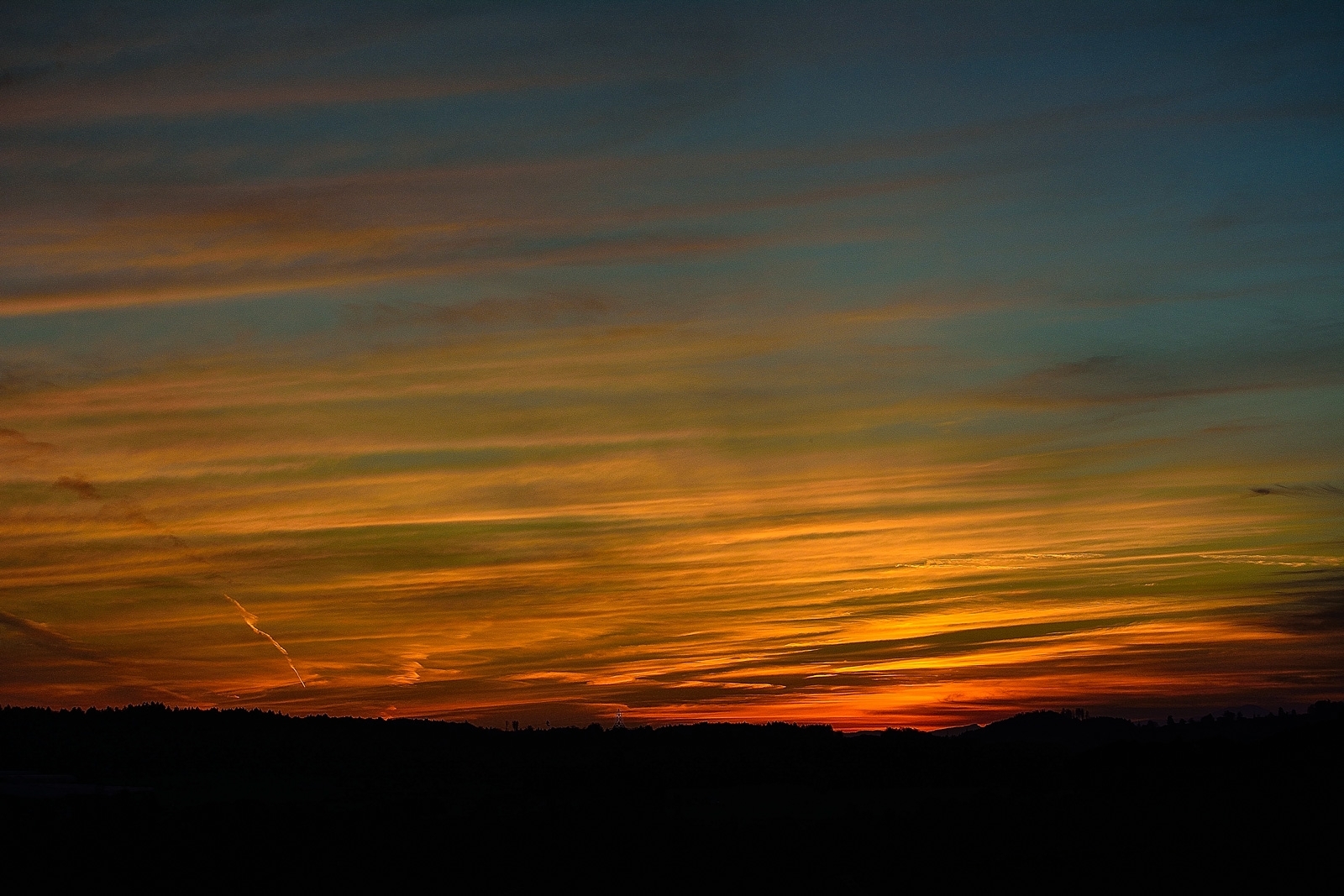 herbst sonnenuntergang