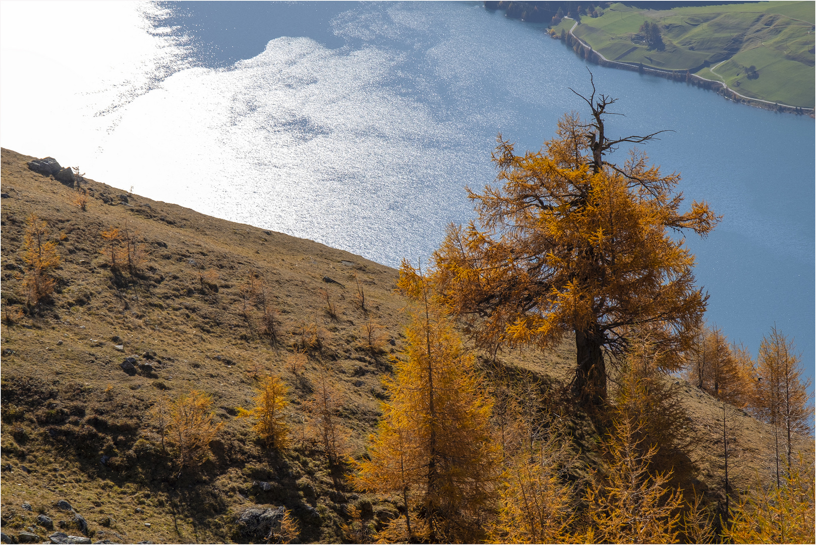 Herbst Tage über den Reschen See