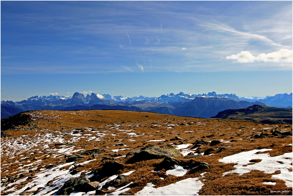 Herbst trifft Winter auf der Schönberg Alpe