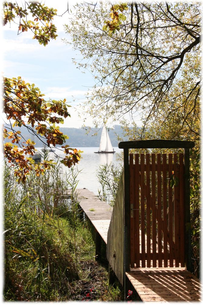 Herbst ......Tür  zum  Ammersee