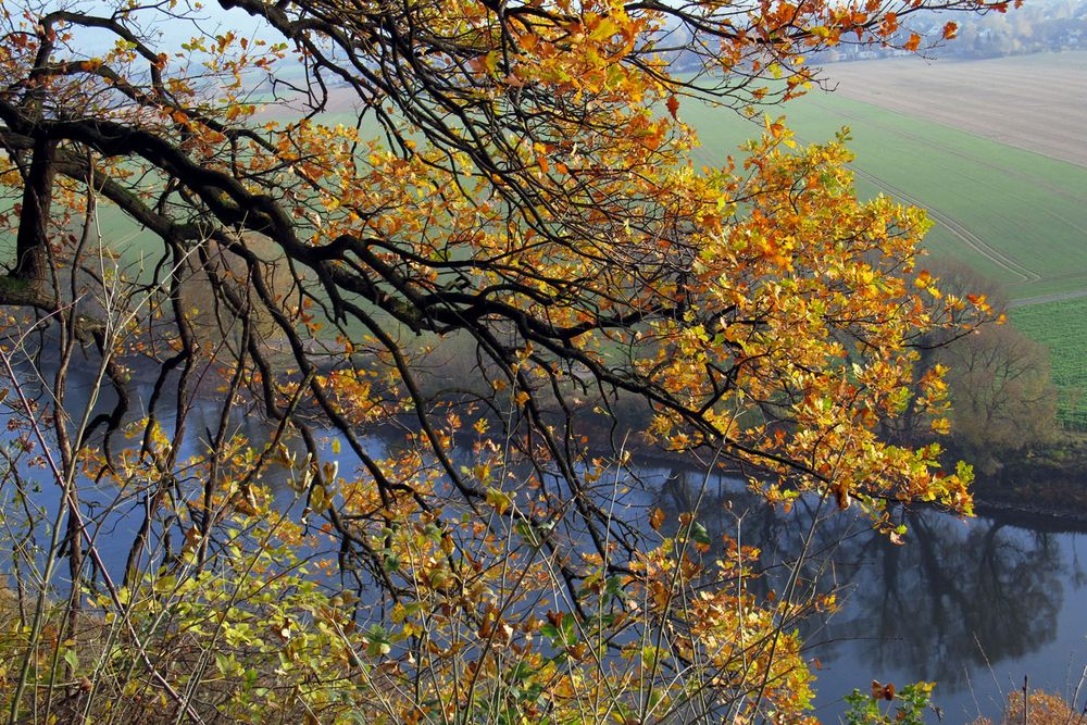 Herbst über der Weser