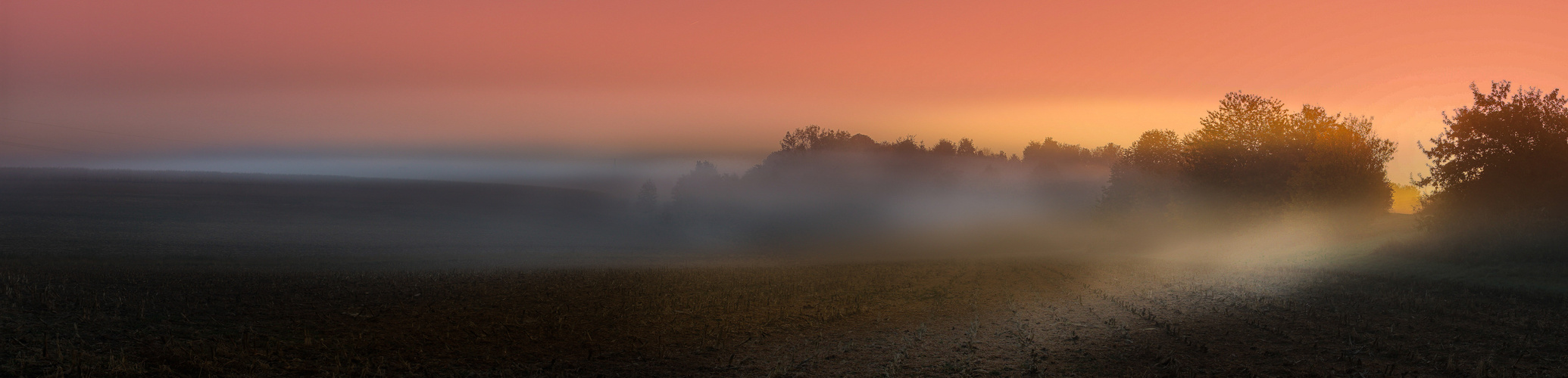 Herbst  , und der Nebel ist da .