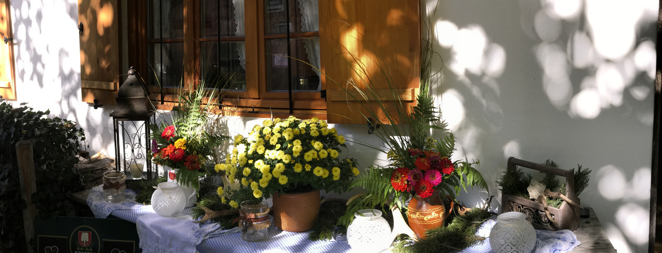 Herbst vor dem Haus