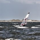 Herbst-Windsurfing vor Föhr..
