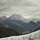 Herbst -Winter auf der Almhütte