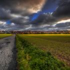 Herbst, Wolken, Feld.