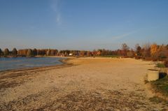 Herbstabend am Badestrand